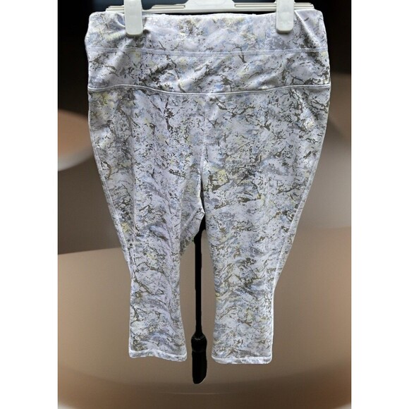 Zelos High Impact Athletic XL Cropped Max Support Leggings Women's White - Picture 1 of 6